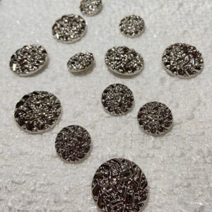 Nasturi argintii metalici (mici) 1,7 cm 5356