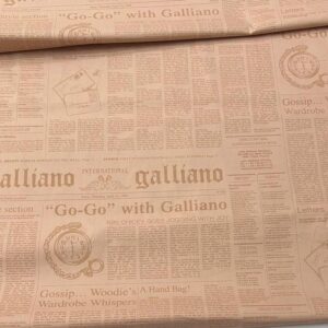 Poplin-bumbac imprimat-paper print- John Galliano 6462