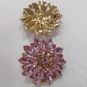 Nasturi cristale roz 4 cm 10947
