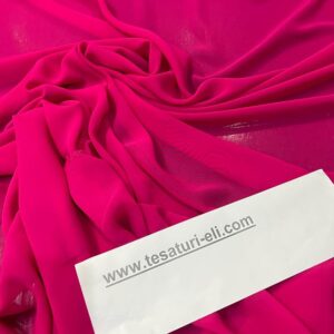Voal  roz fuxia matase naturala made in  Italy 11145